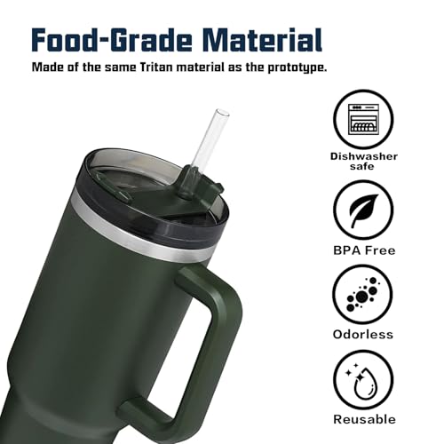 Classic Replacement Straw Compatible with 40 oz 30 oz Cup for Daily Use